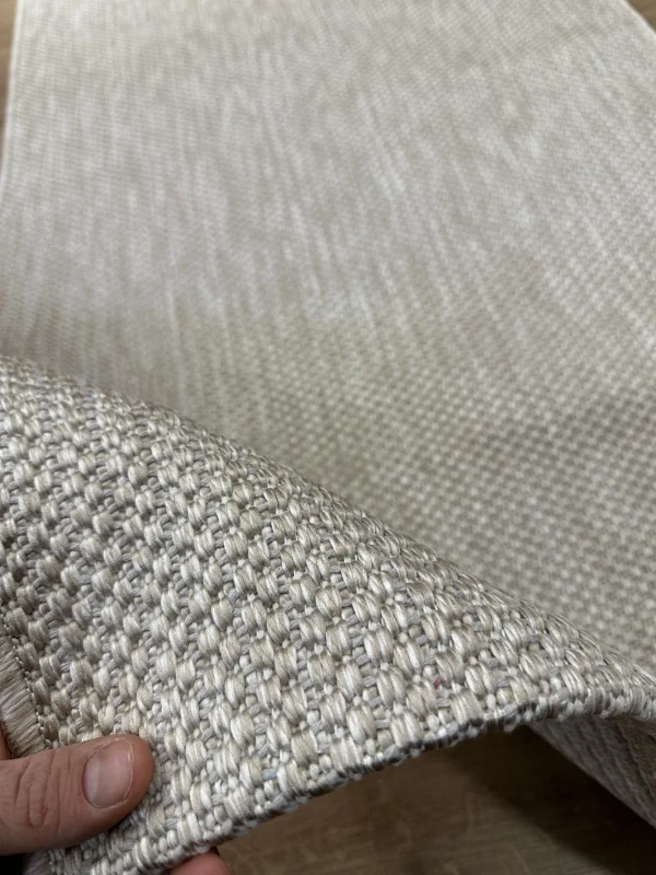 Destan Sisal Plus Özel Ölçü Jüt Sisal Modern Mutfak Salon Koridor Halısı Düz Vizon