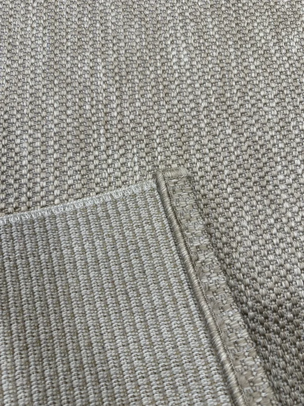 Destan Sisal Plus Özel Ölçü Jüt Sisal Modern Mutfak Salon Koridor Halısı Düz Vizon