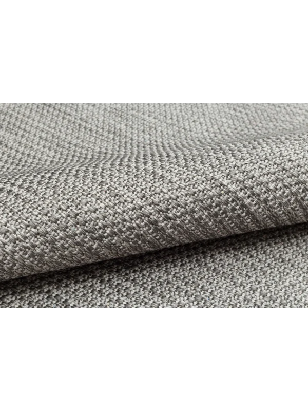 Destan Sisal Plus Özel Ölçü Jüt Sisal Modern Mutfak Salon Koridor Halısı Düz Gri