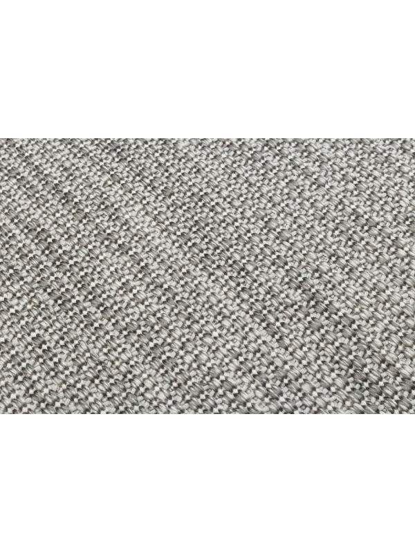 Destan Sisal Plus Özel Ölçü Jüt Sisal Modern Mutfak Salon Koridor Halısı Düz Gri