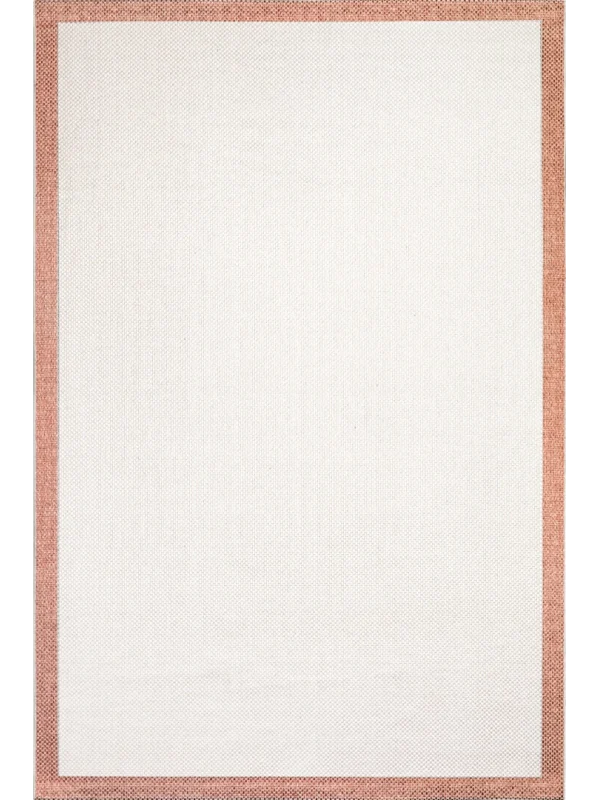 Destan Natura Sisal Bordürlü Özel Ölçü Tam Çerçeveli Jüt Sisal Modern Halı Ntr13 Terra-Krem