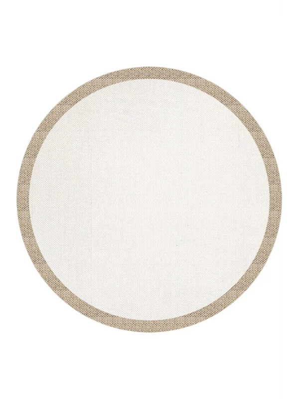 Destan Natura Sisal Bordürlü Özel Ölçü Tam Çerçeveli Jüt Sisal Modern Halı Ntr12 Bej-Krem