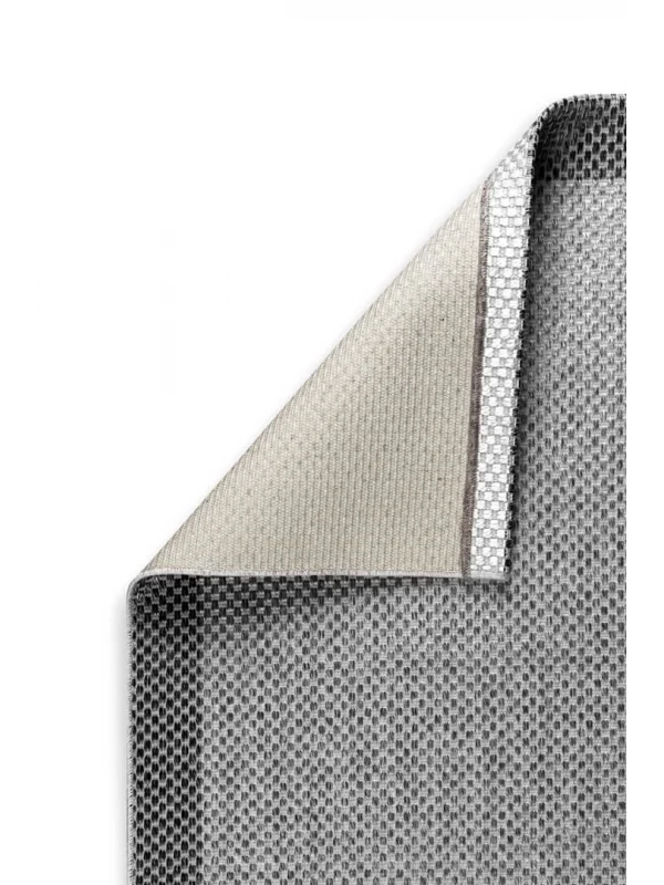 Destan Natura Sisal Bordürlü Özel Ölçü Tam Çerçeveli Jüt Sisal Modern Halı Ntr07 Antrasit-Gri