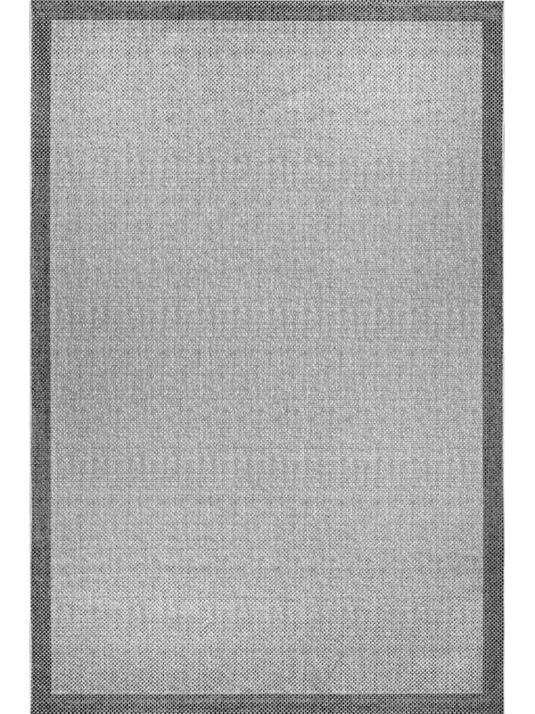 Destan Natura Sisal Bordürlü Özel Ölçü Tam Çerçeveli Jüt Sisal Modern Halı Ntr07 Antrasit-Gri