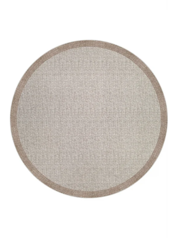 Destan Natura Sisal Bordürlü Özel Ölçü Tam Çerçeveli Jüt Sisal Modern Halı Ntr04 Kahve-Sütlü Kahve