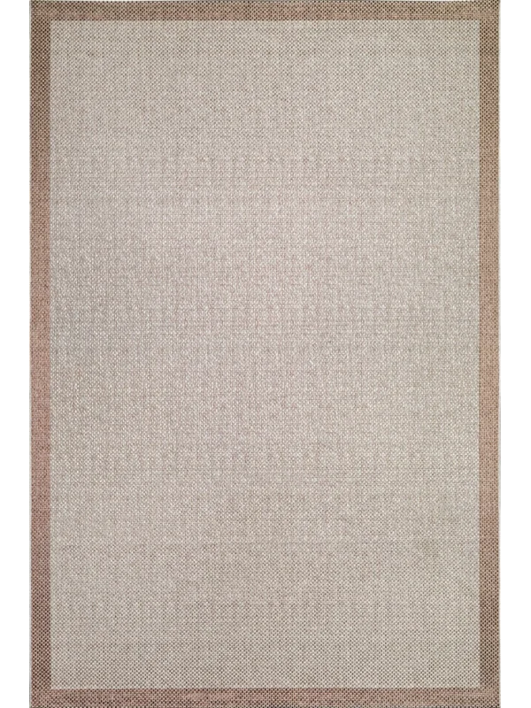 Destan Natura Sisal Bordürlü Özel Ölçü Tam Çerçeveli Jüt Sisal Modern Halı Ntr04 Kahve-Sütlü Kahve