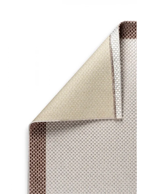 Destan Natura Sisal Bordürlü Özel Ölçü Tam Çerçeveli Jüt Sisal Modern Halı Ntr03 Kahve-Krem