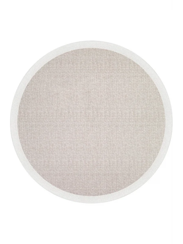 Destan Natura Sisal Bordürlü Özel Ölçü Tam Çerçeveli Jüt Sisal Modern Halı Ntr02 Krem-Sütlü Kahve