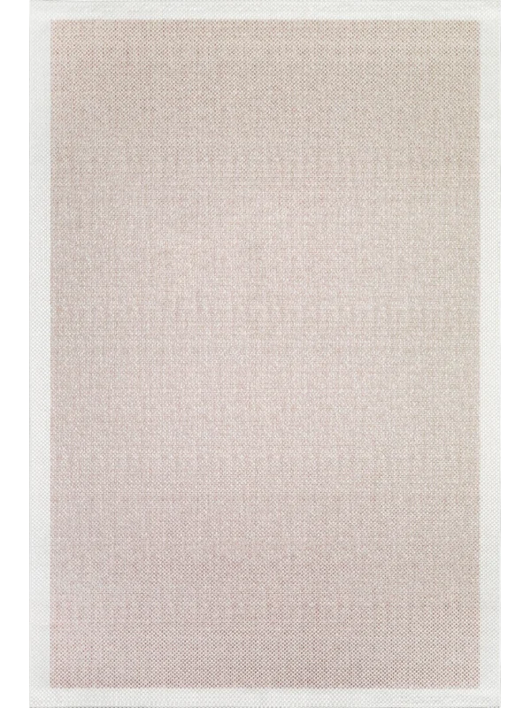 Destan Natura Sisal Bordürlü Özel Ölçü Tam Çerçeveli Jüt Sisal Modern Halı Ntr02 Krem-Sütlü Kahve