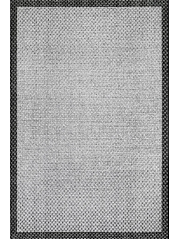 Destan Natura Sisal Bordürlü Özel Ölçü Tam Çerçeveli Jüt Sisal Modern Halı Ntr10 Siyah-Gri