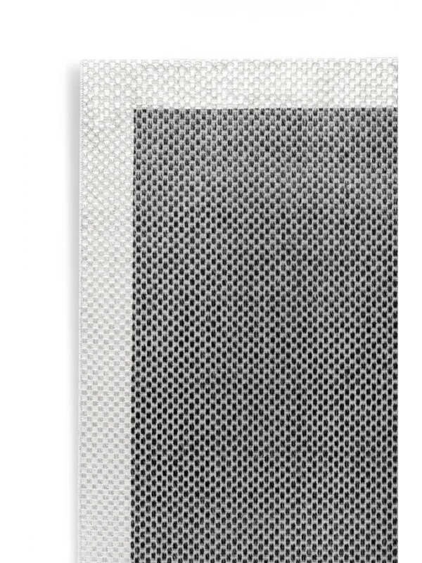 Destan Natura Sisal Bordürlü Özel Ölçü Tam Çerçeveli Jüt Sisal Modern Halı Ntr06 Krem-Antrasit