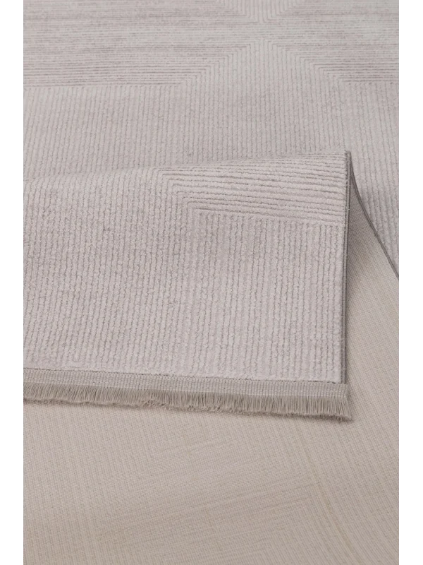 Destan Viyana Özel Ölçülü İnce Yapılı Modern Akrilik Halı VY12 Gri