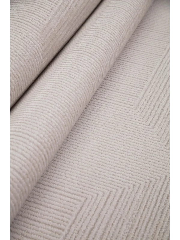 Destan Viyana Özel Ölçülü İnce Yapılı Modern Akrilik Halı VY12 Krem