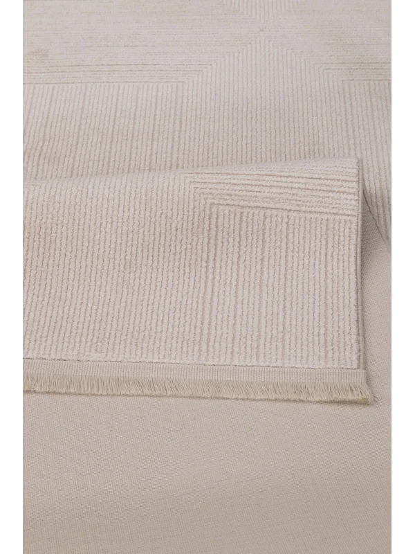 Destan Viyana Özel Ölçülü İnce Yapılı Modern Akrilik Halı VY14 Bej