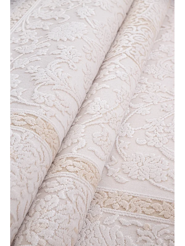 Destan Halı Rivienna Klasik Desenli Viskon Yumuşak Yapılı İpeksi Lüx Salon Halısı DH3