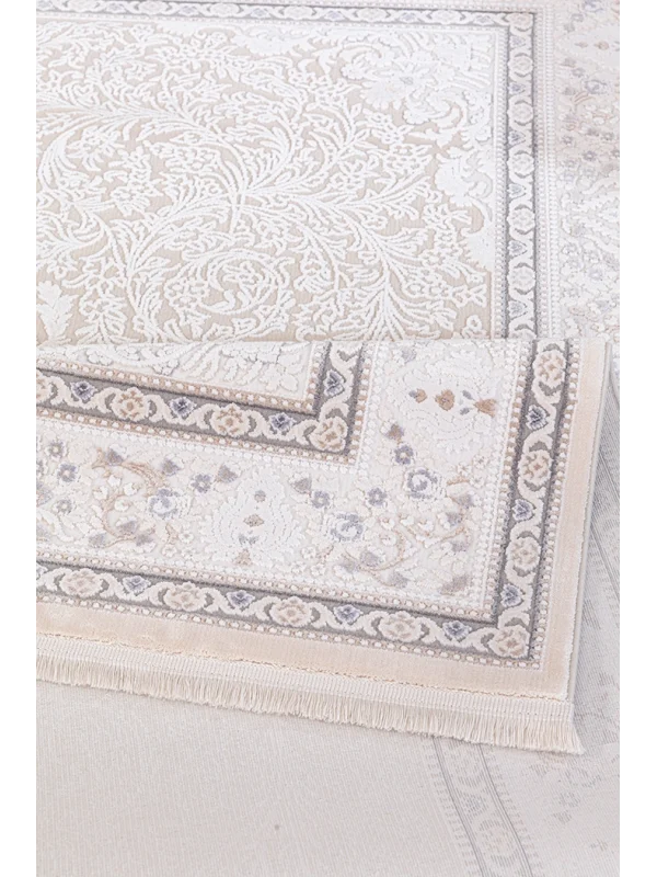 Destan Halı Rivienna Klasik Desenli Viskon Yumuşak Yapılı İpeksi Lüx Salon Halısı DH6