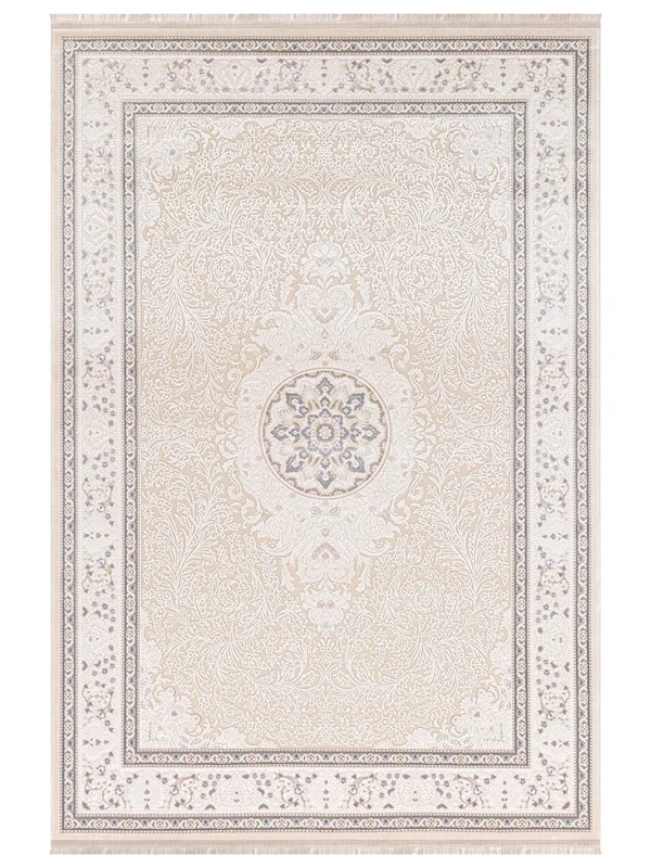 Destan Halı Rivienna Klasik Desenli Viskon Yumuşak Yapılı İpeksi Lüx Salon Halısı DH6