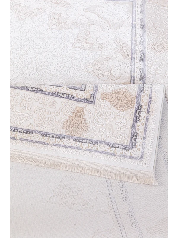 Destan Halı Rivienna Klasik Desenli Viskon Yumuşak Yapılı İpeksi Lüx Salon Halısı DH7