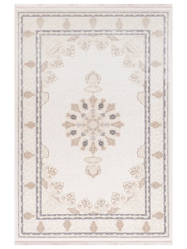 Destan Halı Rivienna Klasik Desenli Viskon Yumuşak Yapılı İpeksi Lüx Salon Halısı DH7