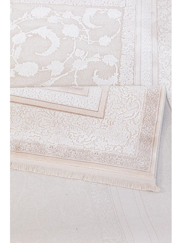 Destan Halı Rivienna Klasik Desenli Viskon Yumuşak Yapılı İpeksi Lüx Salon Halısı DH9