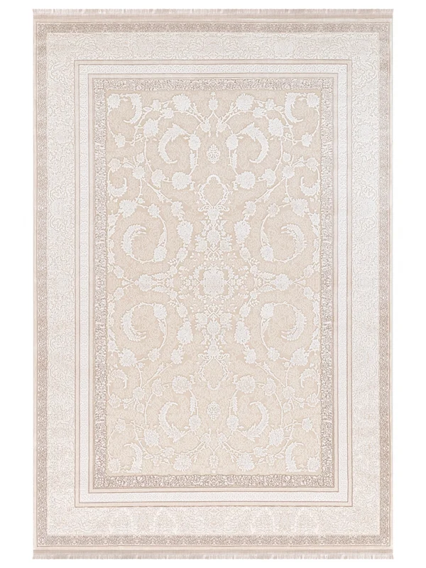 Destan Halı Rivienna Klasik Desenli Viskon Yumuşak Yapılı İpeksi Lüx Salon Halısı DH9