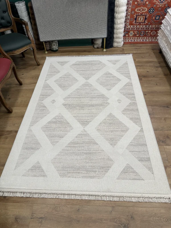 Merinos Halı Rodin %100 Akrilik Uzun Ömürlü Modern Salon Halısı