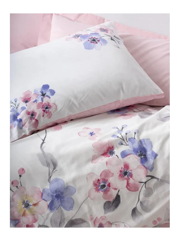 Cottonbox Modeline Ranforce Jayda Pembe Çift Kişilik Nevresim Takımı