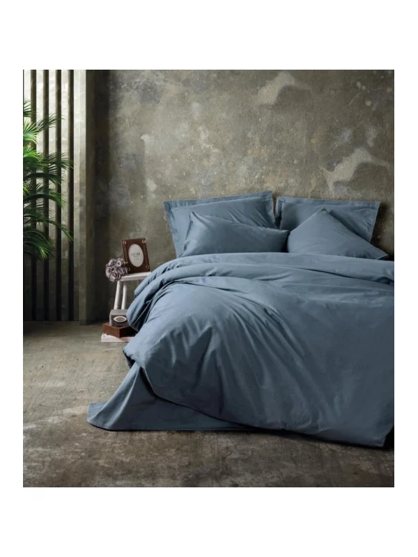 Cottonbox Plain Ranforce Antrasit Çift Kişilik Nevresim Takımı