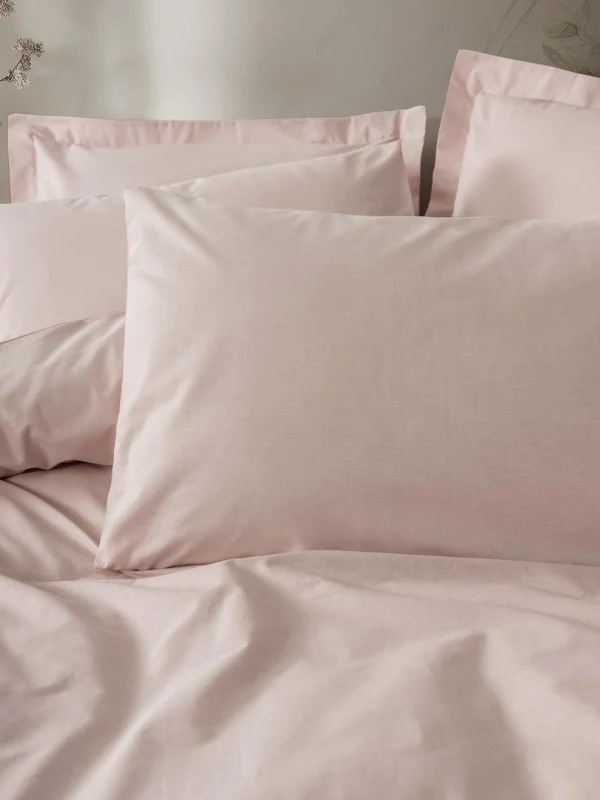 Cottonbox Plain Ranforce Plain Pudra Çift Kişilik Nevresim Takımı