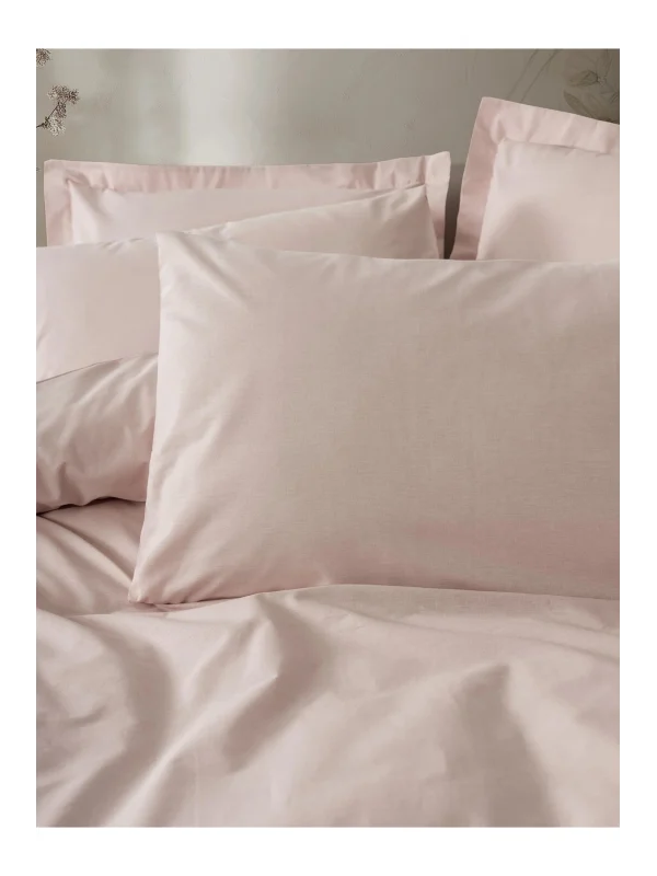 Cottonbox Plain Ranforce Plain Pudra Çift Kişilik Nevresim Takımı