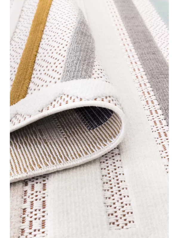 Destan Halı 1804A Renkli İskandinav Hav Toz Vermez Etnik Modern Makine Halısı