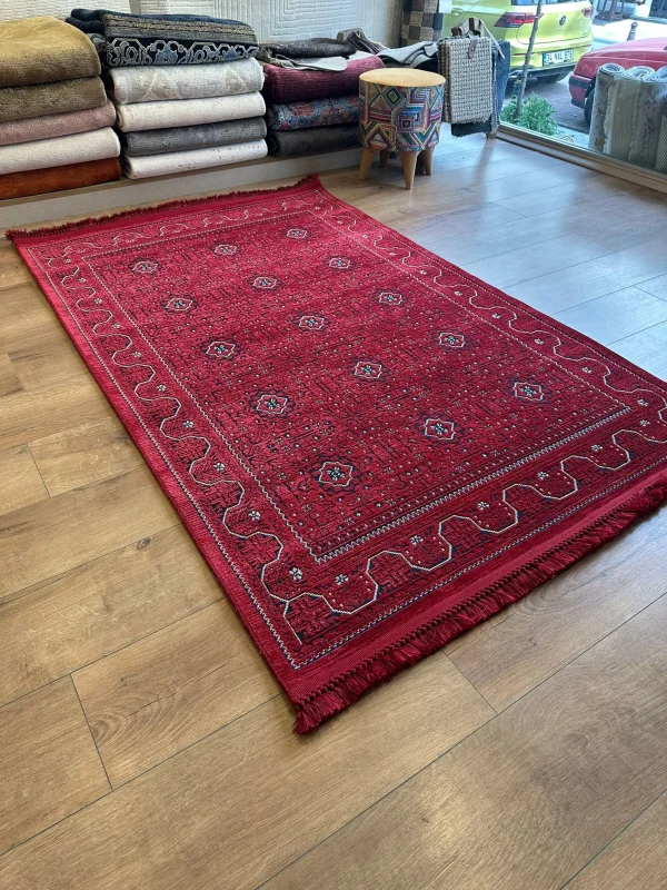 Destan Halı AN02 Anadolu Kilim Etnik Desenli Makinede Yıkanabilir Halı