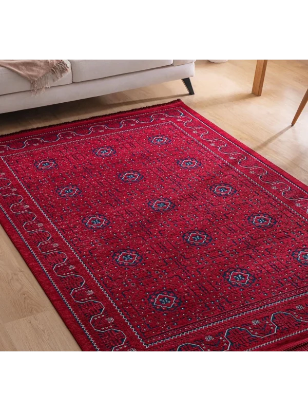Destan Halı AN02 Anadolu Kilim Etnik Desenli Makinede Yıkanabilir Halı