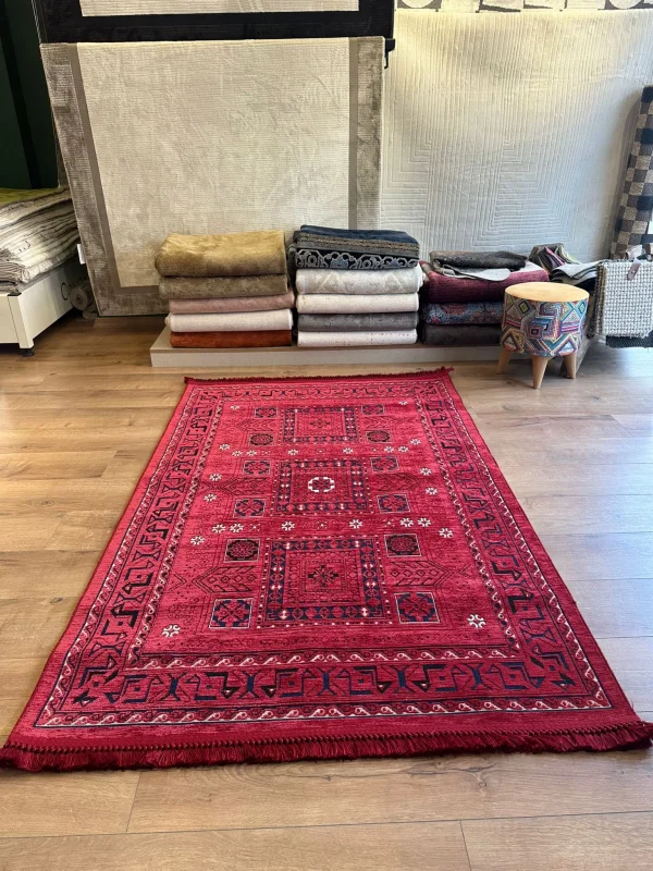 Destan Halı AN03 Anadolu Kilim Etnik Desenli Makinede Yıkanabilir Halı
