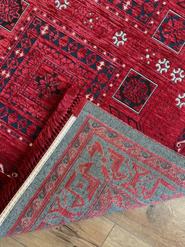 Destan Halı AN03 Anadolu Kilim Etnik Desenli Makinede Yıkanabilir Halı