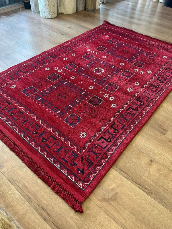 Destan Halı AN03 Anadolu Kilim Etnik Desenli Makinede Yıkanabilir Halı