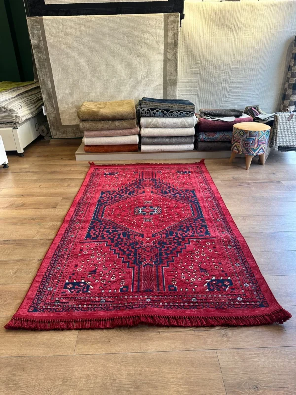 Destan Halı AN04 Anadolu Kilim Etnik Desenli Makinede Yıkanabilir Halı