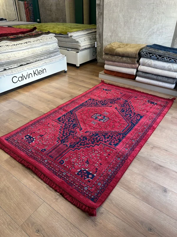 Destan Halı AN04 Anadolu Kilim Etnik Desenli Makinede Yıkanabilir Halı