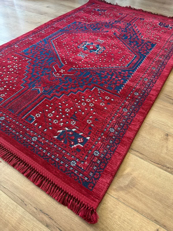 Destan Halı AN04 Anadolu Kilim Etnik Desenli Makinede Yıkanabilir Halı
