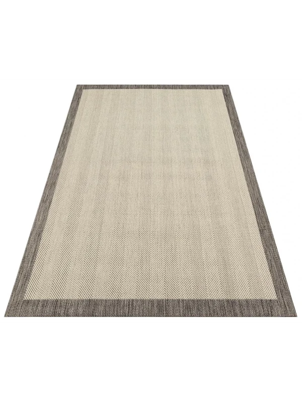 Destan halı AS02 Sisal Bordürlü Çerçeveli Jüt Sisal Modern Dekoratif Halı