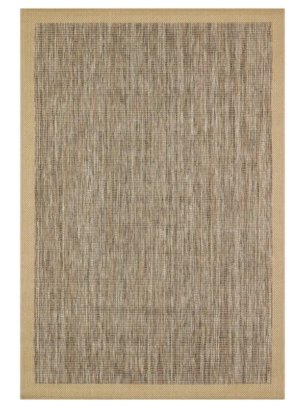 Destan halı AS03 Sisal Bordürlü Çerçeveli Jüt Sisal Modern Dekoratif Halı
