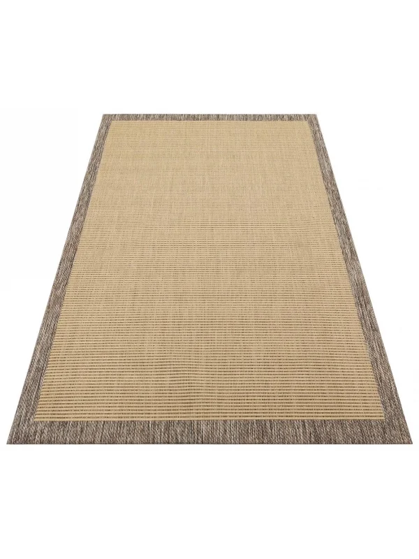 Destan halı AS04 Sisal Bordürlü Çerçeveli Jüt Sisal Modern Dekoratif Halı