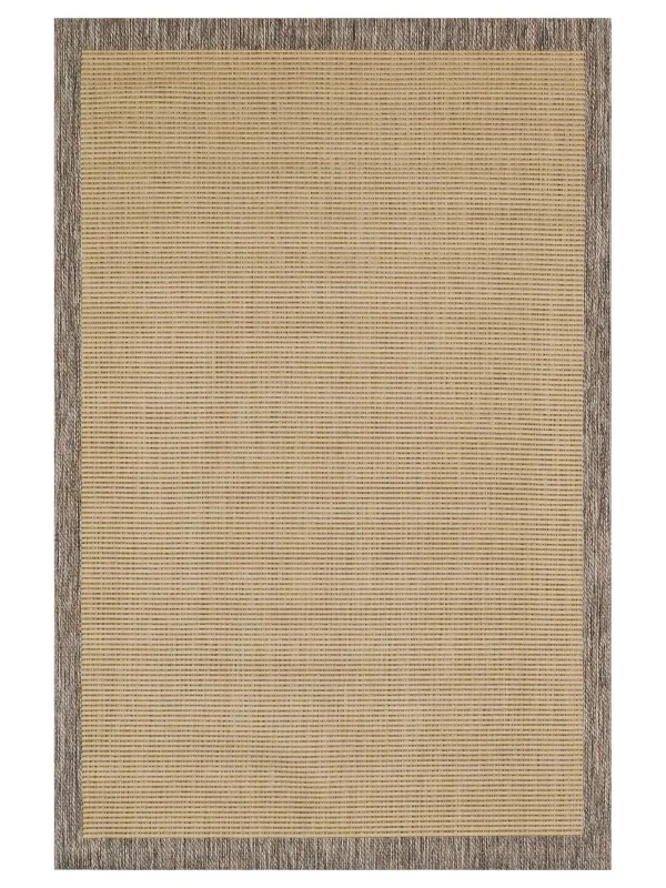 Destan halı AS04 Sisal Bordürlü Çerçeveli Jüt Sisal Modern Dekoratif Halı