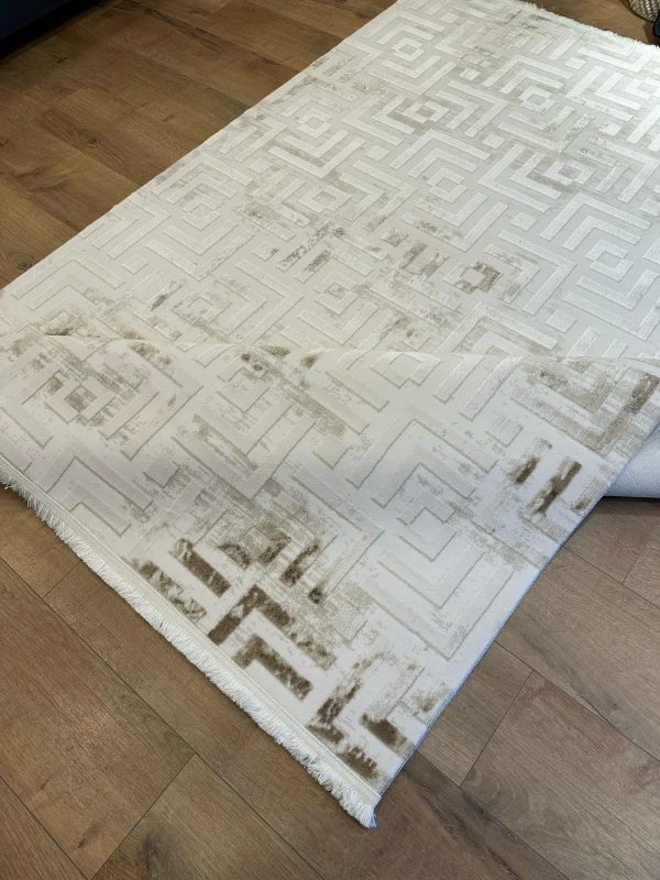 Destan Halı Balance 02 Modern Tasarımlı Uzun Ömürlü Akrilik ve Viskon Salon Halısı