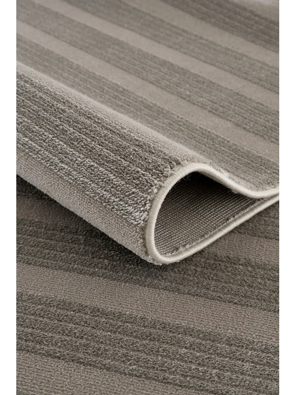 Destan Halı Dark Pulse Robot Süpürgeye Uygun Modern Desenli Kolay Temizlenebilir Salon Halısı A2316B Vizon