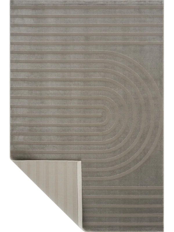 Destan Halı Dark Pulse Robot Süpürgeye Uygun Modern Desenli Kolay Temizlenebilir Salon Halısı A2316B Vizon