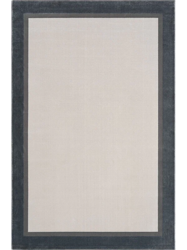 Destan Halı Dark Pulse Robot Süpürgeye Uygun Modern Desenli Kolay Temizlenebilir Salon Halısı A2323E Krem Gri