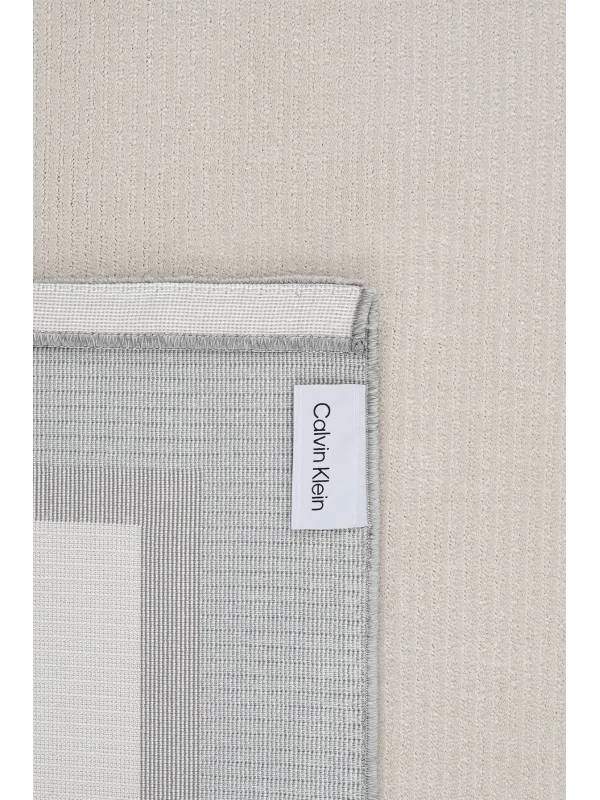 Destan Halı Dark Pulse Robot Süpürgeye Uygun Modern Desenli Kolay Temizlenebilir Salon Halısı A2323E Krem Gri