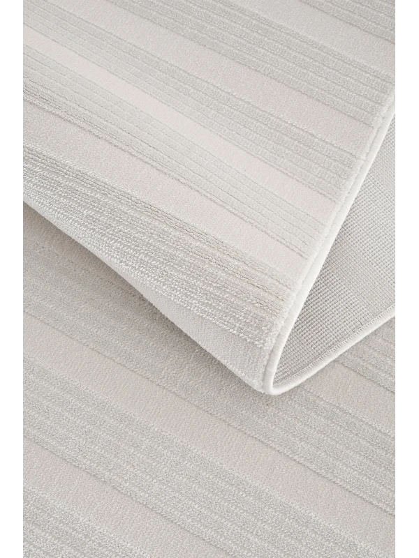 Destan Halı Dark Pulse Robot Süpürgeye Uygun Modern Desenli Kolay Temizlenebilir Salon Halısı Dark Pulse A2316A Krem