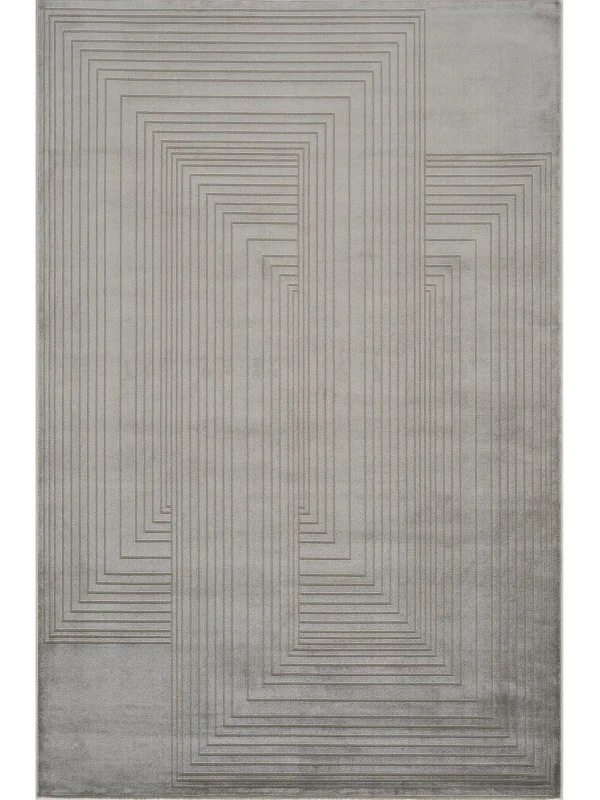 Destan Halı Dark Pulse Robot Süpürgeye Uygun Modern Desenli Kolay Temizlenebilir Salon HalısıDark Pulse A2371B Vizon